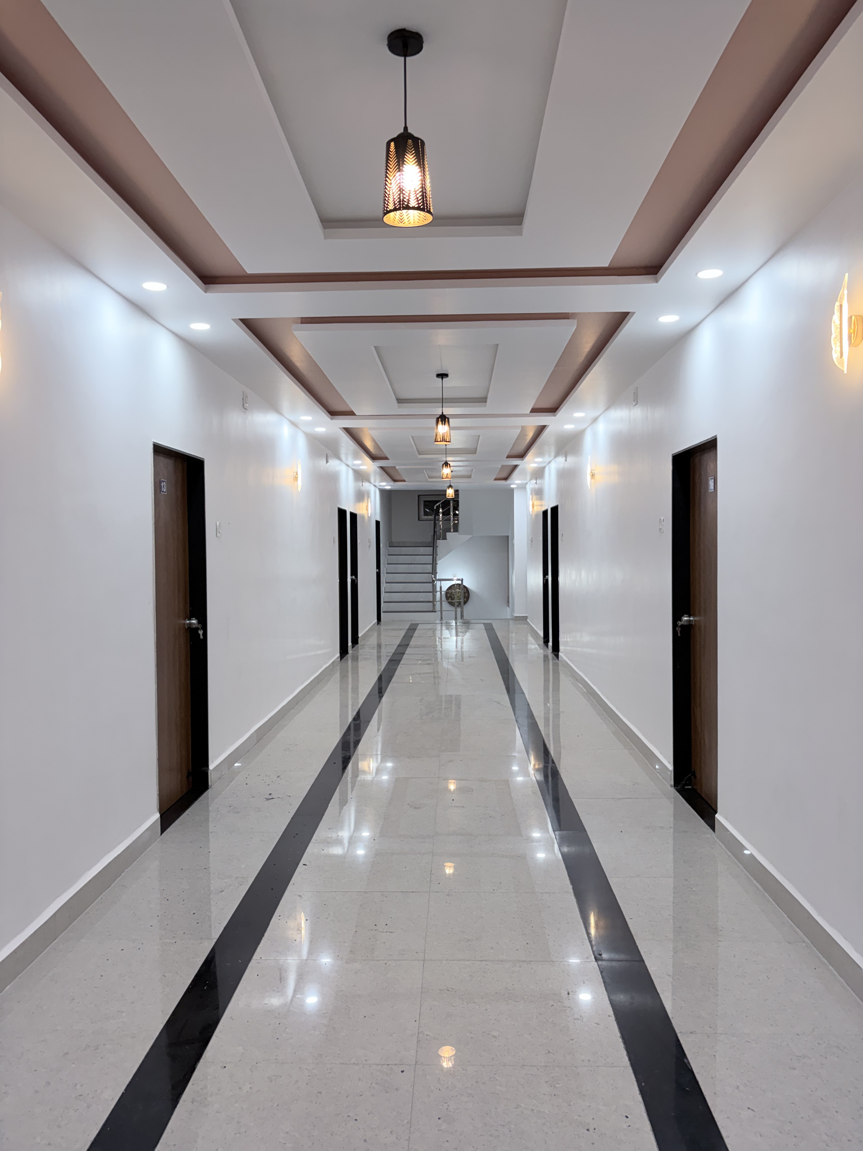 Lobby and seating area at Keshav Residency, Bhatiya